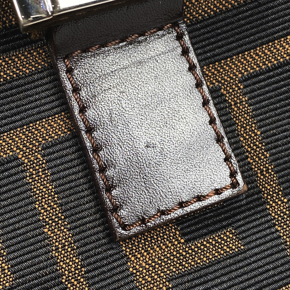 Fendi Zucca Pattern All Over Logo Canvas Handbag … - image 4